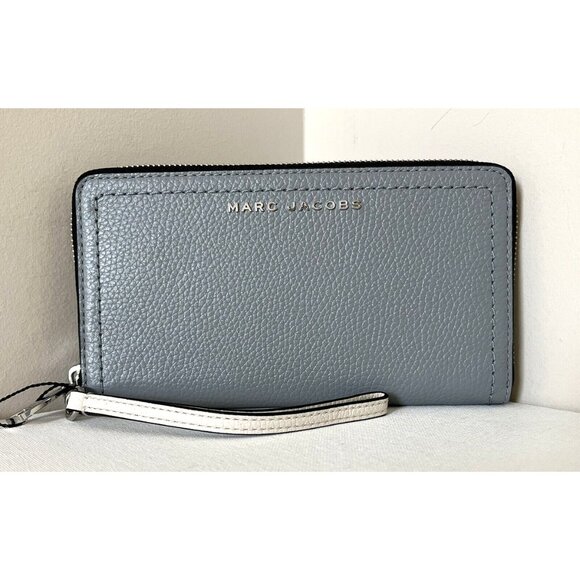 New Marc Jacobs Groove Zip Around Continental Wallet Leather Marshmallow Multi - Picture 2 of 4
